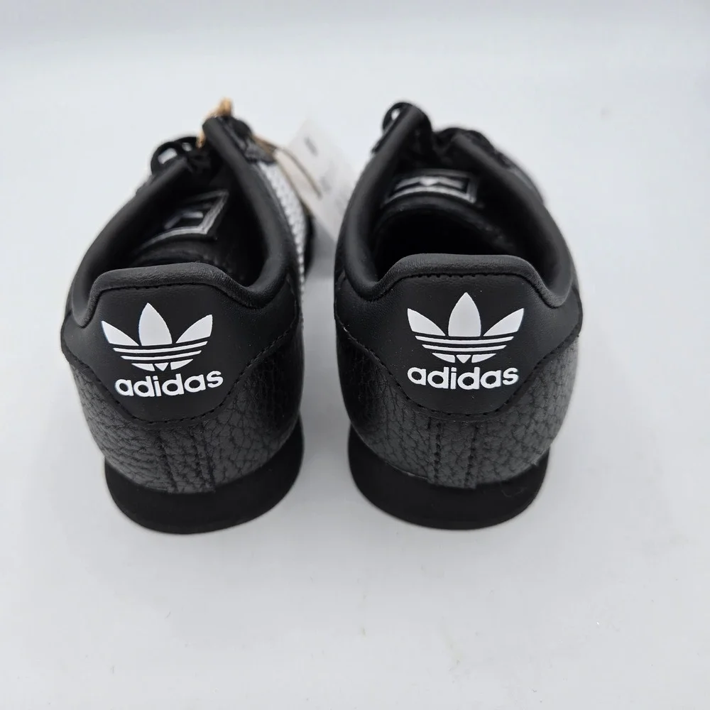 Adidas Samoa I Toddler‎ Shoes Black White Stripes Classic Sneakers 7K